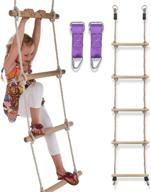 🧗 trailblaze premium 6ft climbing rope ladder for kids - connect to ninja warrior obstacle course and swingset - playground accessories and outdoor play equipment logo