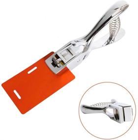 img 1 attached to 🔧 Efficient Hand-Held Slot Punch Badge Hole Punch Plier Tool for PVC ID Card (Punch)