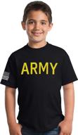 👶 children's army pt style shirt - u.s. military physical training infantry boy/girl t-shirt logo