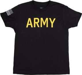 img 3 attached to 👶 Children's Army PT Style Shirt - U.S. Military Physical Training Infantry Boy/Girl T-Shirt