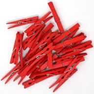 🔴 red craft wood clothespins/peg pins - just artifacts 2.75-inch (100pc) logo