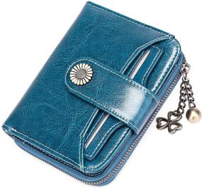 img 4 attached to Stylish GOIACII Wallet Leather Blocking Peacock Women's Handbags & Wallets: Securely Fashionable Accessories