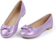 mushooe serena-100 mary jane ballerina flat shoes for girls, toddlers, little kids, and big kids logo