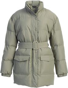 img 1 attached to ASPEN PUFFER COAT Small Beige Women's Clothing