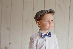 img 1 attached to Boys' Accessories: Grey Herringbone Driver by Born Love