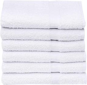 img 4 attached to 🛁 Soft & Quick Dry: 36 PCS New White 20X40 Cotton Blend Economy Bath Towels - Premium Quality, Bulk Value (3 Dozen)