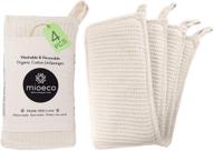 🧽 organic non-scratch reusable kitchen sponges - unsponge natural, pack of 4 - washable & zero waste sponge for dishes logo