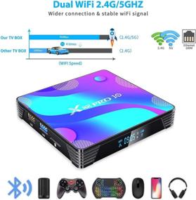 img 1 attached to 📺 Latest X88PRO 10 Android TV Box 2021 - 4GB RAM 32GB ROM | Backlit Keyboard | Dual-WiFi | 4K 3D | USB 3.0 | BT 4.2