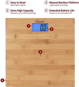 img 3 attached to 🍃 Organic Bamboo Escali ECO200 Bathroom Scale with Enhanced SEO