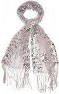 bohomonde madison shawl with long fringe & sequin embellishments – perfect for evening wraps logo