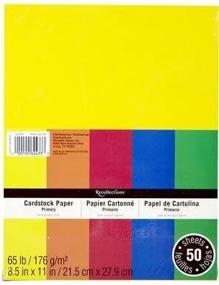 img 1 attached to Recollections Cardstock Paper, 8.5x11 Primary Colors - Pack of 50 Sheets