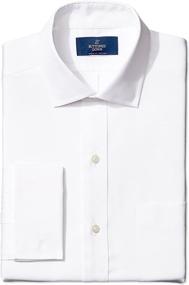 img 4 attached to 👔 Non Iron Classic French Spread Collar Shirt with Buttoned Design