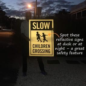 img 2 attached to SmartSign Children Crossing Reflective Corrugated