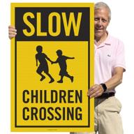 smartsign children crossing reflective corrugated logo