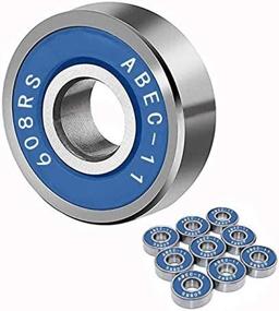 img 1 attached to 🛹 BESIY ABEC-11 608 RS Bearings: High-Performance for Skateboards, Longboards, Inline Skates, and More! Pack of 8