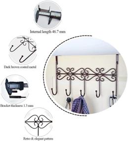 img 2 attached to 🚪 Maximize Storage Space with the OBMWANG Over Door Hook Rack