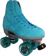 🛼 optimized for outdoor skating: sure-grip boardwalk blue roller skates logo