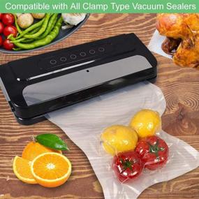 img 3 attached to 🥡 WVacFre 100 Quart Size 8x12Inch 4mil Food Saver Vacuum Sealer Bags: Commercial Grade, BPA Free, Heavy Duty, Ideal for Food Vac Storage or Sous Vide Cooking