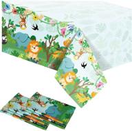 jungle decoration tablecloth birthday supplies logo