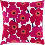 marimekko pieni unikko square pillow logo