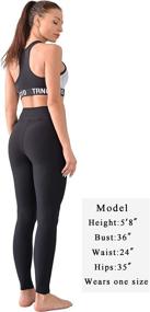 img 3 attached to 👖 Chiphell Women's High Waist Leggings 3 Pack - Tummy Control Workout, Running and Yoga Pants