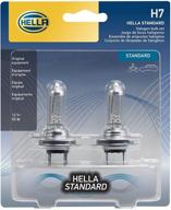 💡 hella h7tb 55w halogen bulbs - standard 12 v automotive lighting solution logo