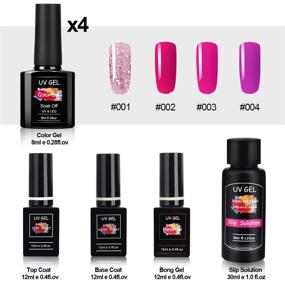 img 2 attached to 💅 Полный набор Poly Nail Gel: MYSWEETY 6 цветов + УФ-лампа LED + Базовое покрытие + Верхнее покрытие + Раствор для снятия + Набор аксессуаров для новичков