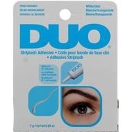 eyelash adhesive 0 25oz white clear logo