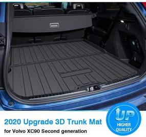 img 3 attached to 🔧 Mixsuper Custom Fit Cargo Liner for Volvo XC90 2016-2022 - Durable, Odorless, All-Weather Trunk Mat Liner - XC90 Accessories - Trunk Floor Mat