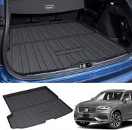 🔧 mixsuper custom fit cargo liner for volvo xc90 2016-2022 - durable, odorless, all-weather trunk mat liner - xc90 accessories - trunk floor mat logo