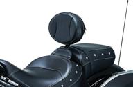 🛵 enhanced driver backrest - kuryakyn 1628 plug-n-go with sleek black pad logo