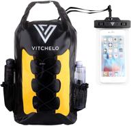 🎒 vitchelo 30l waterproof dry bag backpack - ultimate floating storage for travel, hiking, boating, kayaking, camping & beach - includes waterproof phone case - lightweight & tear-free - lifetime kayak bag logo