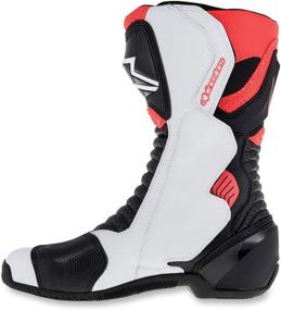 img 2 attached to 👢 Мужские ботинки для мотоциклистов Alpinestars SMX-6 v2 с вентиляцией - черные/красные/белые - размер 36