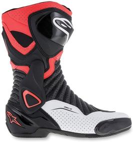 img 3 attached to 👢 Мужские ботинки для мотоциклистов Alpinestars SMX-6 v2 с вентиляцией - черные/красные/белые - размер 36