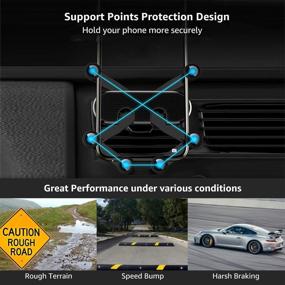 img 2 attached to 2021 Newest Gravity Car Mount Holder for Cell Phone - OUTAD Air Vent Clip Compatible with iPhone 11 Pro Max XR Xs X 8 Plus 7 6 Samsung Galaxy S20 S10 S9 S8 Note 10 9 8 All Phones