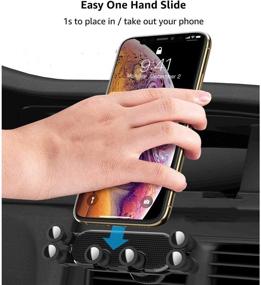 img 3 attached to 2021 Newest Gravity Car Mount Holder for Cell Phone - OUTAD Air Vent Clip Compatible with iPhone 11 Pro Max XR Xs X 8 Plus 7 6 Samsung Galaxy S20 S10 S9 S8 Note 10 9 8 All Phones