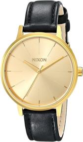 img 4 attached to 🕰️ Женские наручные часы Nixon Kensington из нержавеющей стали с кожаным ремешком