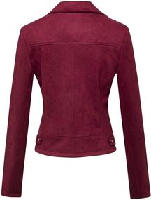 img 3 attached to CHARTOU Womens Notched Collar Crossover Women's Clothing in Coats, Jackets & Vests