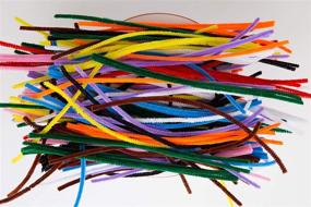 img 4 attached to 🧵 Pipe Cleaners Crafts - 250 Pcs of Chenille Stems in Assorted Colors - Bendable & Twistable Craft Wire for DIY Art Projects, Children's Crafts, Paper Crafts, Holiday Crafts - 6mm X 12 Inch by JDF Style