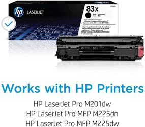 img 3 attached to 🖨️ High Yield HP 83X Toner Cartridge in Black for LaserJet Pro M201dw & M225 Series