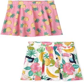 img 1 attached to 👧 2-Pack Toddler Girls Print Skort at The Children's Place