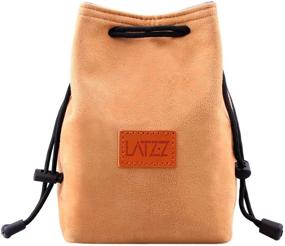 img 4 attached to Protect Your Camera in Style: LATZZ Drawstring 📷 Bag, Vintage DSLR Camera Case for Traveling and Storage