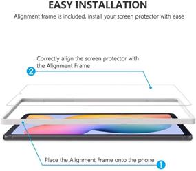 img 3 attached to 📱 2 пакета SPARIN Защитное стекло для экрана Samsung Galaxy Tab S6 Lite 10.4 дюйма 2020 года - Совместимое с S Pen, Устойчивое к царапинам