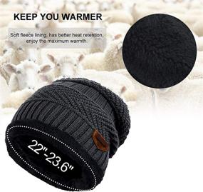 img 3 attached to 🧣 Muryobao Women's Beanies: Stay Stylish and Cozy Through Winter!