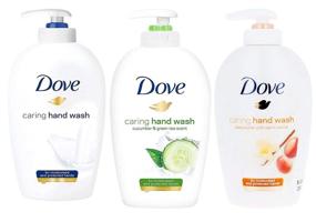img 1 attached to 👐 Dove Variety Pack Hand Wash - Shea Butter with Warm Vanilla, Deeply Nourishing and Cucumber & Green Tea, 8.45 Oz - Premium Moisturizing Care for Soft and Clean Hands
