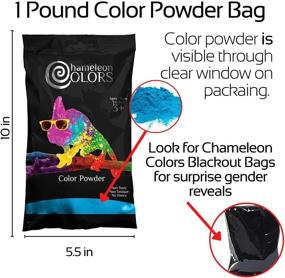 img 2 attached to 🎉 Порошок для раскрытия пола Chameleon Colors: упаковка 2 фунта, синий и розовый цветной порошок, (1 фунт в мешке) - Купи 2 и сэкономь!