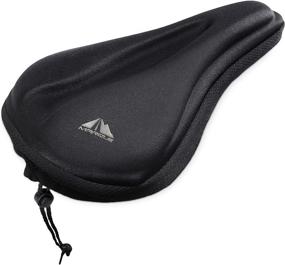 img 4 attached to 🚲 MARQUE Bike Seat Cushion Cover - Soft and Comfortable Padded Bicycle Peloton Seat Cover – Universal Fit for Stationary Exercise Fitness Spin Bike, Outdoor MTB, and Road Bikes - Water Resistant - Ideal for Men & Women