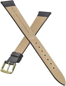 img 2 attached to 👨 Authentic Slim Leather Watch Strap