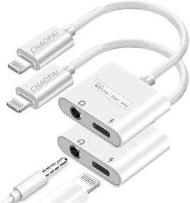 img 4 attached to 🎧 [Apple MFi Certified] 2-in-1 Aux Audio+Charge Lightning to 3.5mm Headphone Jack Adapter for iPhone SE/6/6S/7/8//X/XR/XS/11/12/13 - Supports All iOS Systems (2 Pack)