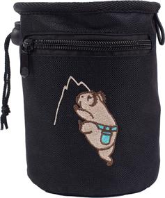 img 2 attached to 🐨 Craggy's Chalk Bag: Koala Design with Drawstring Closure, Zippered Pocket, and Adjustable Belt